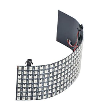 WESIRI 8x32 LED Matrix 256 Pixels WS2812B Digital Flexible LED Panel Individually Addressable Full Dream Color DC5V