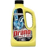 Drano Max Gel Drain Clog Remover and Cleaner for Shower or Sink Drains, Unclogs and Removes Hair, Soap Scum, Blockages, Commercial Line, 42 oz