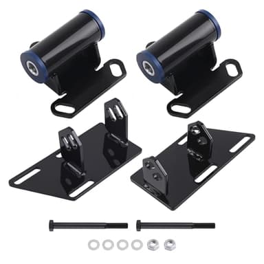 maXpeedingrods for S10 V8 Motor Mounts Conversion Motor Mounts+Frame Mount Adapter Plate for 1983-2005 Chevy Blazer / S10, GMC Jimmy / Sonoma S15, Oldsmobile Bravada SBC 350