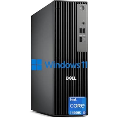 Dell Pro Slim QCS1250 Desktop, New OptiPlex Version, Intel I9-14900K(36MB Cache, 24 Core, 32Threads), Ultra-Quiet Design, 32GB DDR5 RAM, 1TB PCIe SSD, Dual 4K Monitor Support, USB-C, Windows 11 Pro