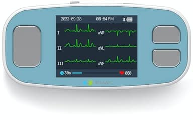 EMAY 6L Portable ECG Monitor | Record ECG and Heart Rate in 6 Channels | Compatible with Smartphone and PC | No Subscription Required