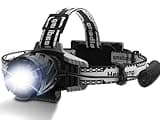 twowhl 600000 LM LED Headlamp, Super Bright Zoomable Sensor Hunting Head Lamp, 4 Modes & IPX7 Waterproof Headlamps Rechargeable, 90° Adjustable Headlamp, Suitable for Hunting, Fishing, and Running