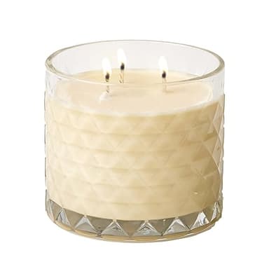Gold Canyon™ - Lavender Chamomile Scented Candle, Three-Wick, 100% Natural Soy Wax, Notes of Relaxing Lavender Essential Oil, Chamomile, and Sandalwood