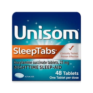 Unisom SleepTabs, Nighttime Sleep-aid, Doxylamine Succinate, 48 Tablets