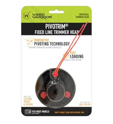 MaxPower 3317233 PivoTrim Universal Replacement Head, 3 x 3 (.080 - .095 IN) fits line sizes, Multicolor