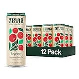 Zevia Zero Sugar Tea, Black Tea with Raspberry, 12 oz Cans (12-Pack) – Naturally Sweetened, Zero Calorie Sugar Free - Non-GMO Project Verified, Gluten-Free, Vegan