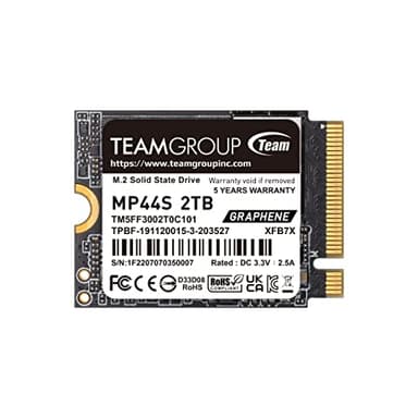TEAMGROUP MP44S SSD 2TB SLC Cache Gen 4x4 M.2 2230 PCIe 4.0 NVMe Steam Deck ASUS ROG Ally Mini PCs R/W Speed up to 5000/3500 MB/s TM5FF3002T0C101
