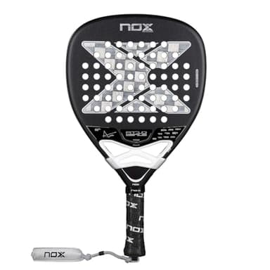 Padel Racket AT10 Genius Attack 18K by Agustin Tapia 2025 | Luxury Diamond Shape Pala Padel | Exclusive Spin & EOS Flap Technology | Aluminized Carbon w/MLD Black EVA Core | High Power Pala