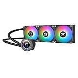 Thermaltake TH360 ARGB Sync V2 CPU Liquid Cooler/AlO Liquid Cooling/Fan 120mm*3/PWM 500~2000 RPM/Mirror Waterblock/MB ARGB Sync Control, CL-W362-PL12SW-A,Black
