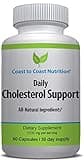 Coast to Coast Nutrition Cholesterol Support Supplement - Support Cardiovascular & Artery Performance, Target Bad LDL Levels & Plaque Calcium Buld-Up - Promote Circulation & Blood Flow - 60 Capsules