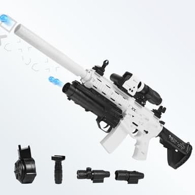 QicoociQ Modified High-End Electric Gel Ball Blaster – Blaster Toy with 12 Custom Accessories, Upgraded Gearbox, 60+ ft Range