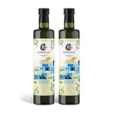 MOROCCAN OLIVE GROVE - The Blue Olive Oil, Bright & Fruity Desert Olive Oil Extra Virgin, Versatile Cooking Essential, Single-Origin Extra Virgin Olive Oil Cold Pressed, 2-Pack, 500 ml per Bottle