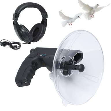 Podoy Bird Observing Listening Recording Device, Listening Device, Electronic Digital Device Sound Amplifier, Digital Recording Device Include Headphone, Visible Range Upto 300ft Long Range