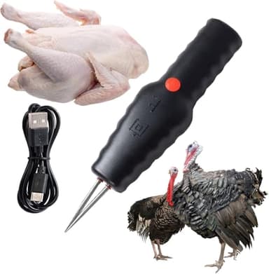 Zupixfer Chicken Defeathering Machine, Feather Remover | Electric Feather Remover ，Chicken/Duck/Goose Feather Remover Portable Poultry Defeathering Machine Black Model