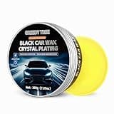 Car Wax High Gloss Shine, Long Lasting Paint Protection, Superior Hydrophobic Water Repelling Properties, Natural Wax for Minor Scratch Repair and UV Protection, Safe for All Vehicles(Black)