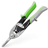 OTLOOMTBT 10 Inch Straight Cut Tin Snips for Cutting Metal Sheet, Easy to Use Well-Made Industrial-Grade Heavy-Duty Midwest Aviation Snips, Super Sharp and Labor Saving Tin Snip, Metal Shears