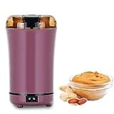 ERICAT Mini Peanut Butter Machine, Portable Peanut Grinder with Transparent Protective Cover and Brush, 150W Strong Motor Power and Efficient Grinding, Silent and Practical, for Home and Kitchen