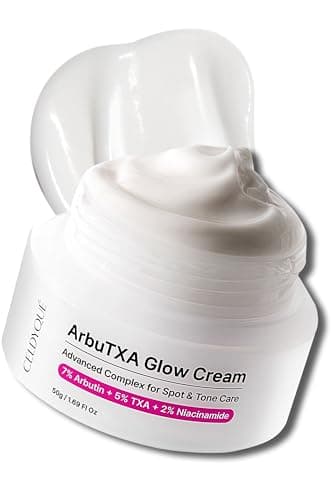 Arbutin 7% + Tranexamic Acid 5% + Niacinamide 2% Intensive Tone Care Facial Cream -Dark Spots, Freckle, Blemishes, Pigmentation, Dull & Uneven-Looking Tone w/ Alpha Arbuitn 20,000 ppm Korean Skincare