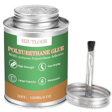 Hzutloer Polyurethane Adhesive,120ML Multi-Purpose Polyurethane Glue,Super Glue for PU,PVC,TPU,ABS,etc,High Strength,Waterproof,Heat Resistant