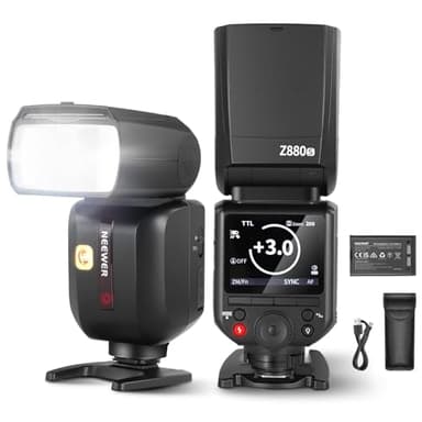 NEEWER Z880-S 2.4G 76Ws TTL Camera Flash Speedlite Compatible with Sony, Upgraded UI, Adjustable Modeling Lamp, TTL/M Quick Switch TCM Key, 1/8000s HSS 7.2V/3000mAh Battery 600 Full Power Flash