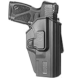 Taurus G3 Holster, OWB Polymer Holster Compatible with Taurus G3, Open Carry Holster for Outside Waistband, Index Finger Release System/Adjustable-Cant. Right Hand.