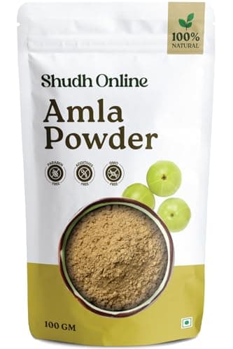 Amla Powder Organic, Indian Gooseberry for Hair Growth (3.5 oz - 0.2 lb) Alma Powder Berry, Grosella de la india en polvo | 100% Raw and Natural Amalaki | Rich in Vitamin C, Antioxidants