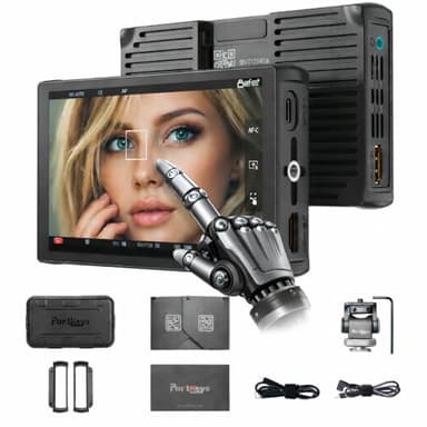 Portkeys LH5C 5.4" Touchscreen Camera Monitor Wireless Control for Sony FX3/A7SIII/Canon R5/Panasonic GH6-800 Nits, 4K HDMI, 3D LUT, Anamorphic, Freeze Overlay