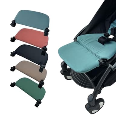 Feliliber Stroller Leg Rest Compatible with Babyzen YOYO - Foldable Stroller Without Disassembly - Extend 6.2 inch Easy to Attach & Clean, Soft Fabric (Aqua)