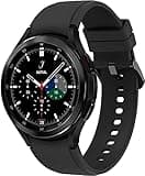 Samsung Electronics Galaxy Watch 4 Classic 46mm Smartwatch with ECG Monitor Tracker for Health Fitness Running Sleep Cycles GPS Fall Detection Bluetooth US Version, Black (Renewed)
