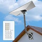 Starlink Gen 3 Mount, 360°Rotatable Wall/Roof/Pole Mounting Kit for Starlink Satellite, Heavy Duty Aluminum Alloy with V3 Pole Adapter, Weatherproof Ideal for Home,RV, Car, and Router Accessories-01