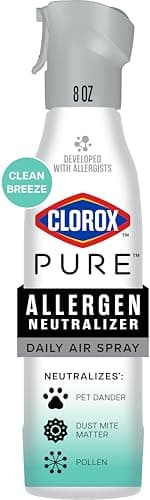 Clorox PURE Allergen Neutralizer Daily Air Spray, Clean Breeze, 8 Ounces