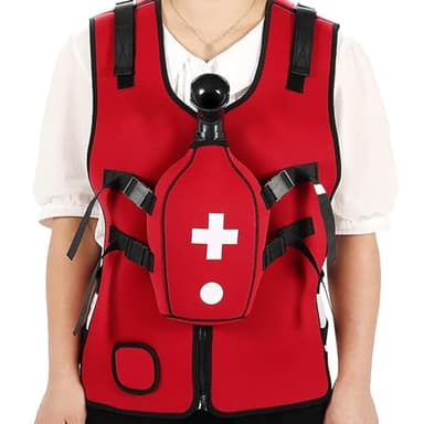 Kadxyan Anti Choking Obstruction Trainer Vest, Heimlik Practice Training Model, Adjustable Stretch and Tightness, CPR First Aid Training, for Nurse & Student First Aid Teaching