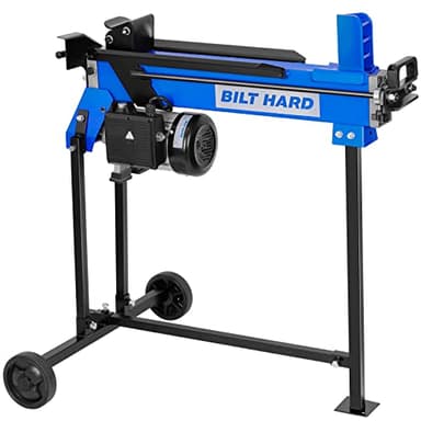 BILT HARD 6.5 Ton Electric Log Splitter with Stand - 15 Amp Motor Wood Splitter with Hydraulic Ram, Electric Firewood Splitting Machine Firewood Processing, Home Heating, and Yard Maintenance