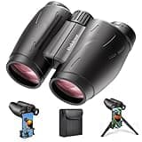 Binoculars 25x30 for Adults with Universal Phone Adapter, Tripod and Tripod Adapter,Large Eyepiece Easy Focus Compact and Waterproof Binoculars for Bird Watching,Hiking and Travel