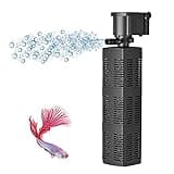 myfole 480 GPH Submersible Aquarium Internal Filter Pump for (50 to 160 Gallon) Fish Tank and Pond with Chemical, Physical, and Biological Filtration