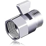 Shower Shut Off Valve G1/2" Brass Shower Head Flow Control Valve with Handle Lever G1/2 Universal Size for Shower Arm and Hose
