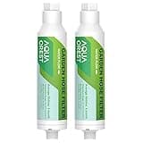 AQUACREST Garden Hose Water Filter for Plants, Greatly Reduces Chlorine, Odor, Improve Plants Health, Ideal for Organic Gardening, Farming and Pets, Pack of 2 (Package May Vary)