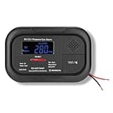 SENSYX RV Carbon Monoxide & Propane Dual Gas Detector - Surface Mount - Hard-Wired DC 12V, Large LCD Display, 85dB Loud Alarm, Easy Reset/Test Button - Ultimate Safety for Your Adventures (Black)