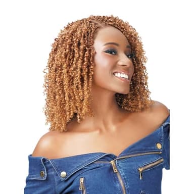 Zury Sis Braided Hd Lace Front Wig Glueless 13X4 Diva Lace Yanky Twist (Color : Som Grey)