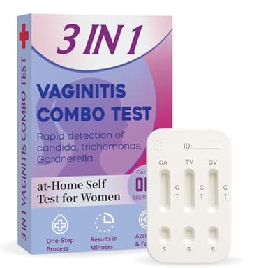 Vaginitis Test Kit, Rapid Screening for Common Vaginal Discomfort Causes – at-Home Self Test for Women – Fast, Easy & Accurate – 1 Test