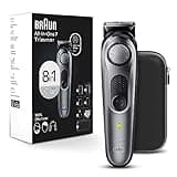 Braun All-in-One Style Kit Series 7 7410, 8-in-1 Trimmer for Men with Beard Trimmer, Body Trimmer for Manscaping, Hair Clippers & More, Sharpest Blade, 40 Length Settings, Waterproof