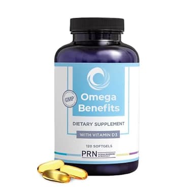 PRN Omega 3 Supplement - 120 Softgels, 30-Day Supply - Fish Oil Omega 3 Supplements with 1680 mg EPA & 560 mg DHA - rTG Omega-3 + Vitamin D for Skin, Joint, Brain, Eye & Heart Health