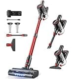 TITIPOY Cordless Vacuum Cleaner, 33Kpa/350W Vacuum Cleaners for Home, 8-in-1 Anti-Tangle Stick Vacuum with LED Display, 3 Modes Suction, Lightweight Vacuum for Hardwood Floor/Carpet/Pet Hair
