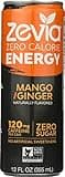 ZEVIA, DRINK, ENERGY, MANGO GINGER - Pack of 12