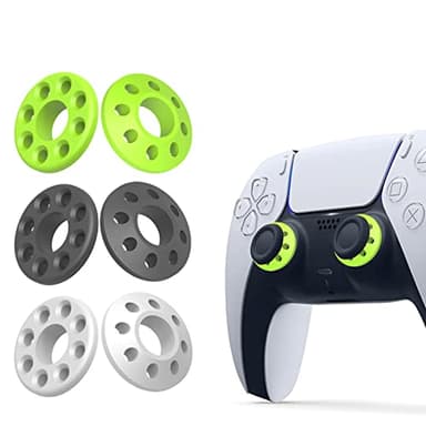 Precision Rings for PS4 PS5, Xbox Series X/S, Xbox One S/X, Swicth Pro Game Controller Accessories Console Rings Aim Assist Ring (silicone-6pcs)