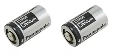 Panasonic CR2-2PK Photo Lithium 3V Batteries for Mini 25, Mini 50, Mini 50S, Mini 55, Pivi MP-100 and SP-1- Silver (Pack of 2)