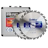 DOWOX Dado Blade Set, 10-Inch, 24-Tooth with 5/8-Inch Bore - 23 Pieces