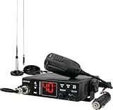 Retevis MB3A 40-Channel AM/FM CB Radio Kit - Long Range Trucker Radio with Antenna, 12V/24V Cigarette Lighter, Noise Limiter, PA, Emergency Channels 9/19, Cooling System