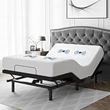 Tami Tami T600 Adjustable Bed Frame Full Size with Remote & Massage - Electric Beds Bases, Zero Gravity, Dual Side USB, Side Pockets, Nightlight, Quiet Motor, Wireless Remote, 5 Min Easy Assembly
