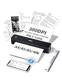 iDPRT MT610 Pro Portable Thermal Printer, 300DPI HD Mobile-Travel-Printers, Inkless-Wireless-Small-Printer for Home Use, Office, Vehicles, Bluetooth Printers Supports 8.5" x 11" US Letter&A4&A5 Size